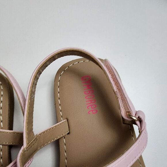 Gymboree Girls Tropical Paradise Pink & Brown Flamingo Sandals Size 13 - Picture 5 of 11